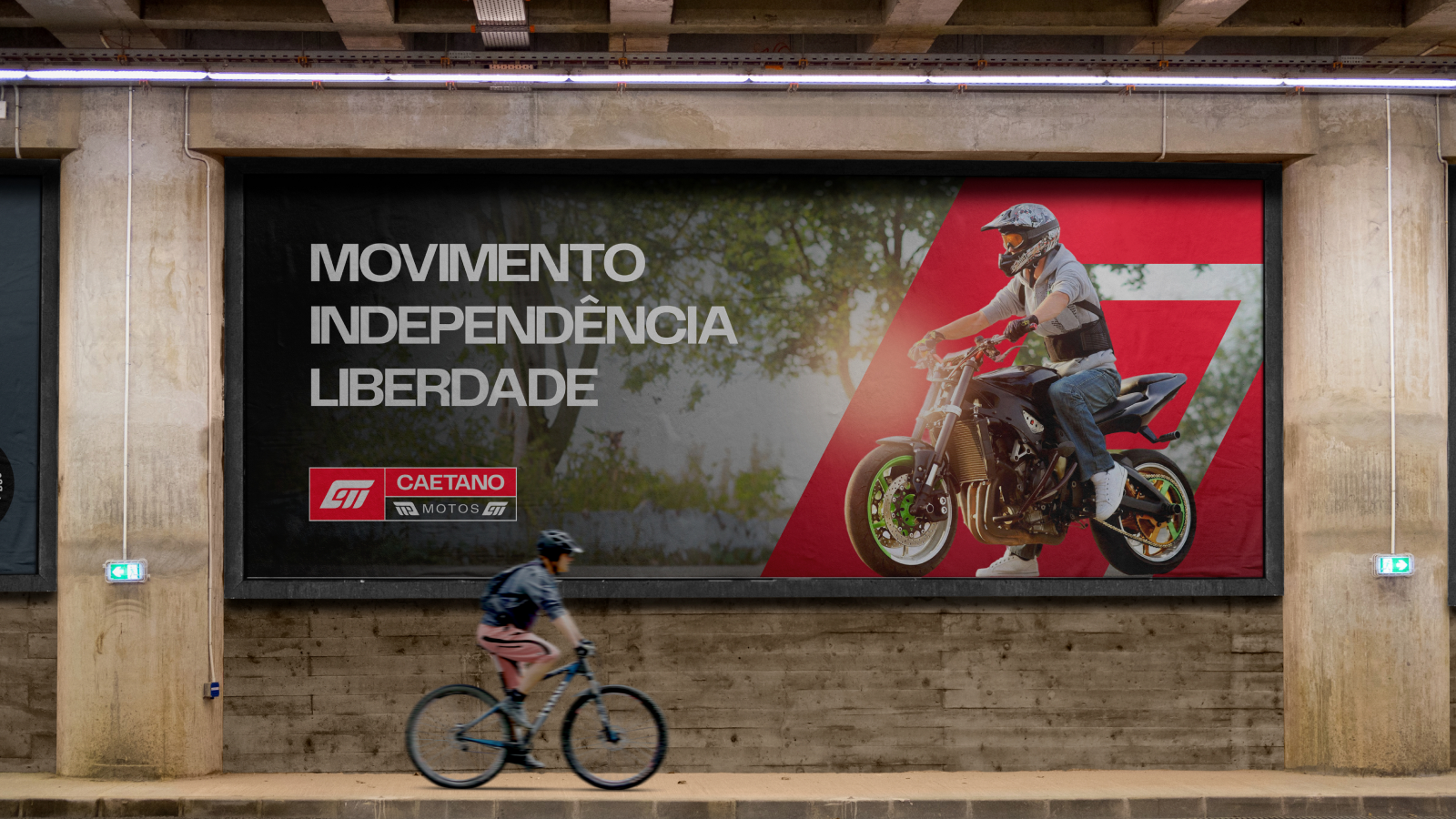 Mensagem que ocupa as ruas